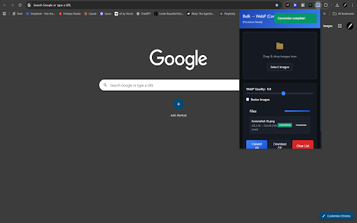 Bulk WebP Converter screenshot 1