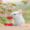 bunny and strawberry tree wallpaper with fruit logo