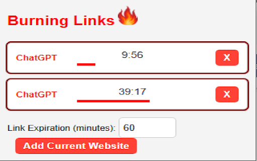 Burning Links screenshot 1