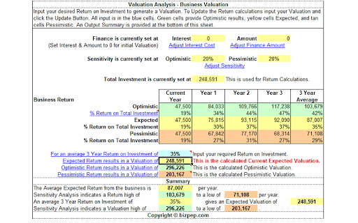 Business Valuation screenshot 1