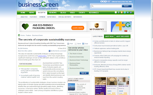 BusinessGreen screenshot 1