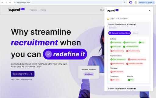 Byond Recruiter Companion screenshot 1