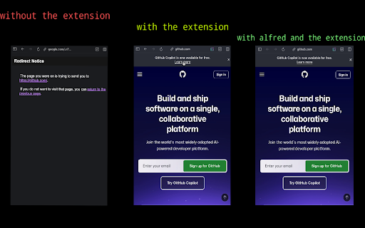 Bypass Google Redirect Notice screenshot 1