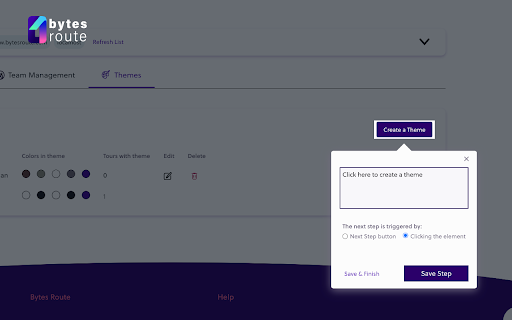 Bytes Route - Free digital adoption platform. screenshot 1