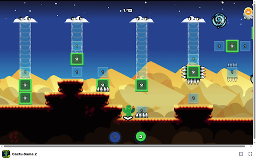 Cactu-Sama 2 Game - Help the cactus cross the desert safely! screenshot 1