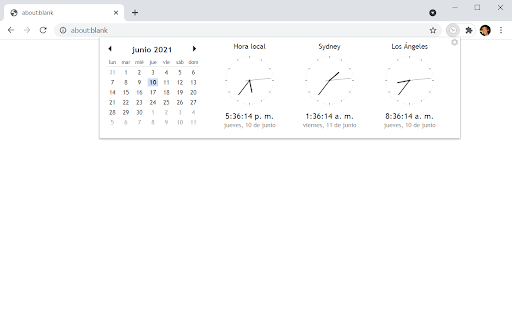 Calendar Clock screenshot 1