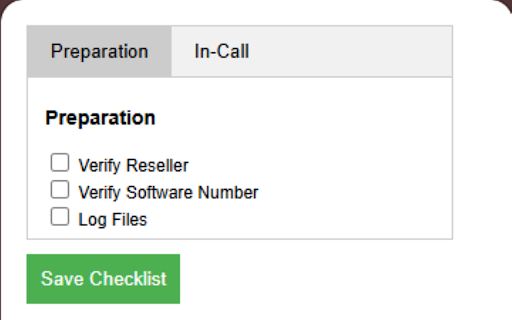 Call Checklist screenshot 1