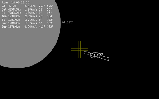 Callisto space simulator screenshot 1
