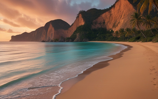 Calm sandy beach screenshot 1