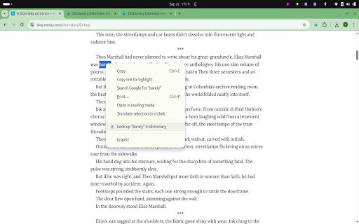 Cambridge-Oxford-Merriam dictionary lookup screenshot 1