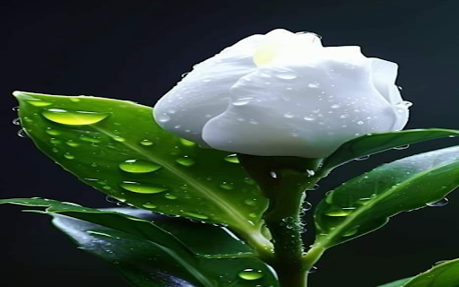 Camellia flower about to bloom wallpaper screenshot 1