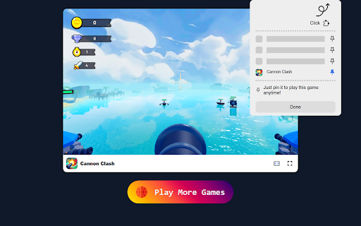 Cannon Clash Game - Defend Your Island Fortress with Precision! screenshot 1