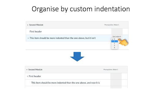 Canvas Modules Organiser screenshot 1