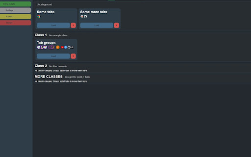 Canvas Tab Manager screenshot 1
