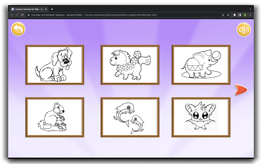 Cartoon Coloring Book Game screenshot 1