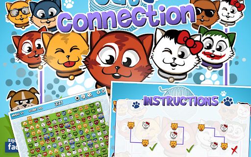 Cat Connection Mahjong screenshot 1