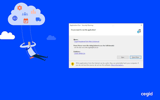 Cegid Peoplenet ClickOnce launcher screenshot 1