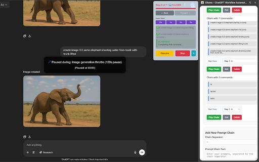 Chains - ChatGPT Workflow Automation - Smart Prompting screenshot 1
