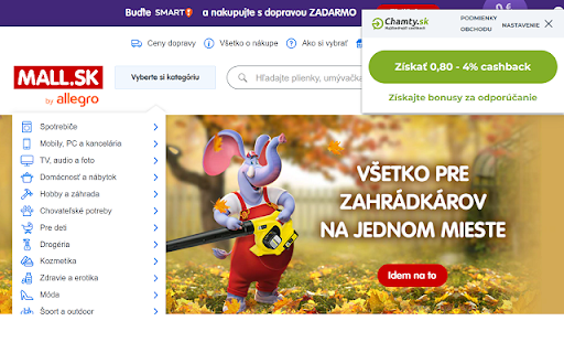 Chamty.sk screenshot 1