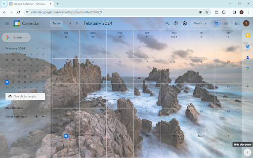 Change Google Calendar Background screenshot 1