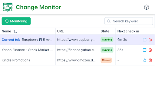 Change Monitor screenshot 1