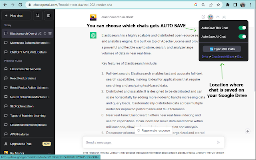 Chat SearchNSave screenshot 1