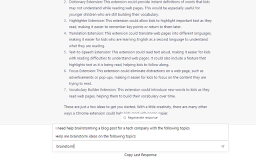 ChatGPT Assistant - Autocomplete Prompts screenshot 1