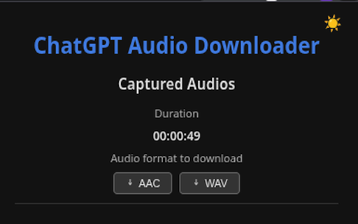 ChatGPT Audio Downloader screenshot 1