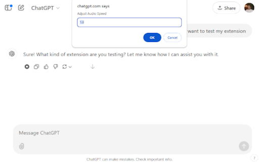ChatGPT™ Audio Speed Adjuster screenshot 1