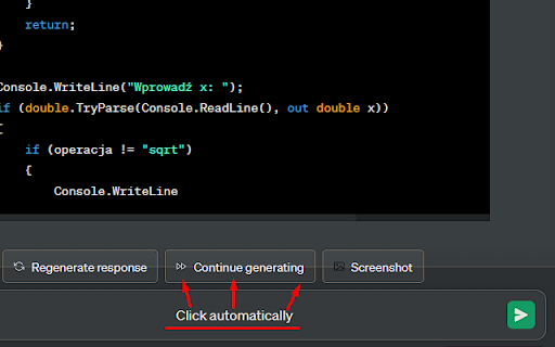 ChatGPT AutoClick Continue screenshot 1