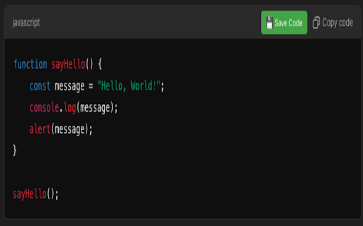 ChatGPT Code Saver screenshot 1