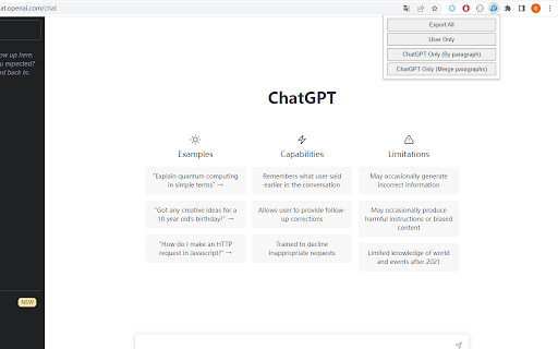 ChatGPT Content Extractor screenshot 1