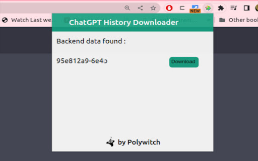 ChatGPT Conversation Downloader screenshot 1