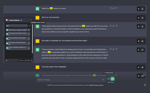 ChatGPT Conversation Manager screenshot 1