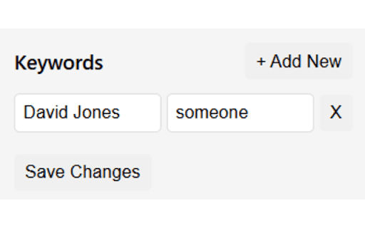 ChatGPT Keywords Replacer screenshot 1