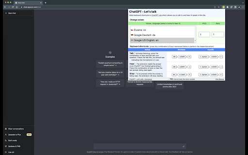 ChatGPT - Lets talk screenshot 1