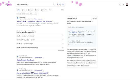 ChatGPT Online for Google screenshot 1