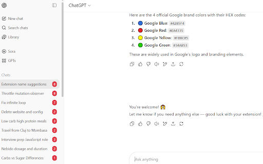 ChatGPT Prompt Navigator Scroller screenshot 1