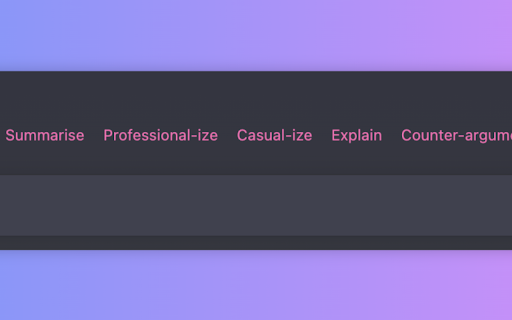 ChatGPT Toolbar screenshot 1