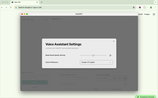 ChatGPT Voice Assistant screenshot 1