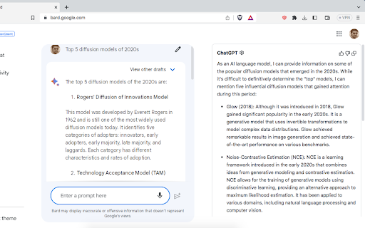 ChatGPTonBard - ChatGPT inside Bard screenshot 1