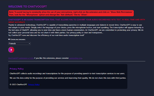 ChatVocGPT screenshot 1