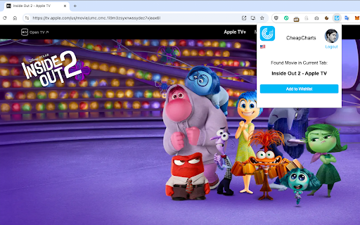 CheapCharts - Movie Price Tracker for AppleTV screenshot 1