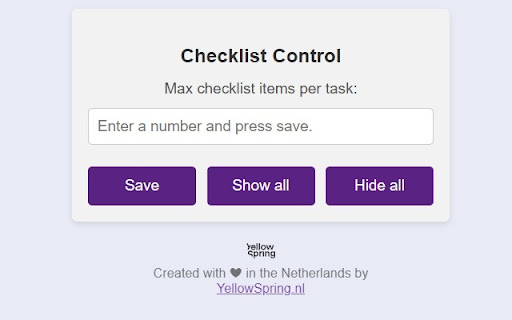 Checklist Control for Microsoft Projects screenshot 1