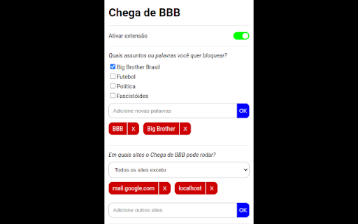 Chega de BBB screenshot 1