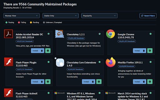 Chocolatey Appstore screenshot 1