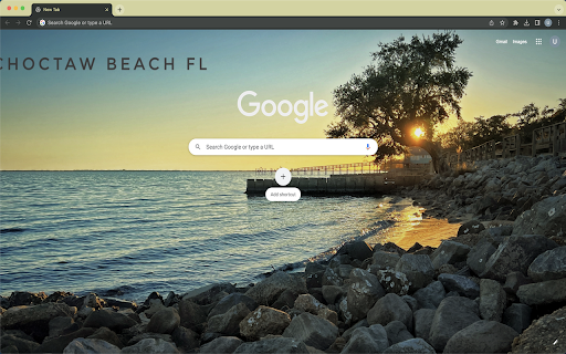 Choctaw Beach Sunset Theme screenshot 1