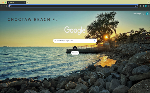 Choctaw Beach Sunset Theme screenshot 1
