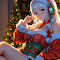Christmas Anime Girl: Festive Charm in a Live Theme logo
