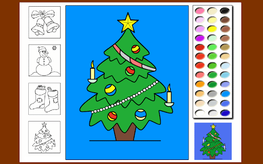 Christmas coloring game screenshot 1